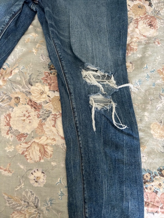 Pink blush maternity size 32 jeans with fabric waistband - Picture 10 of 13